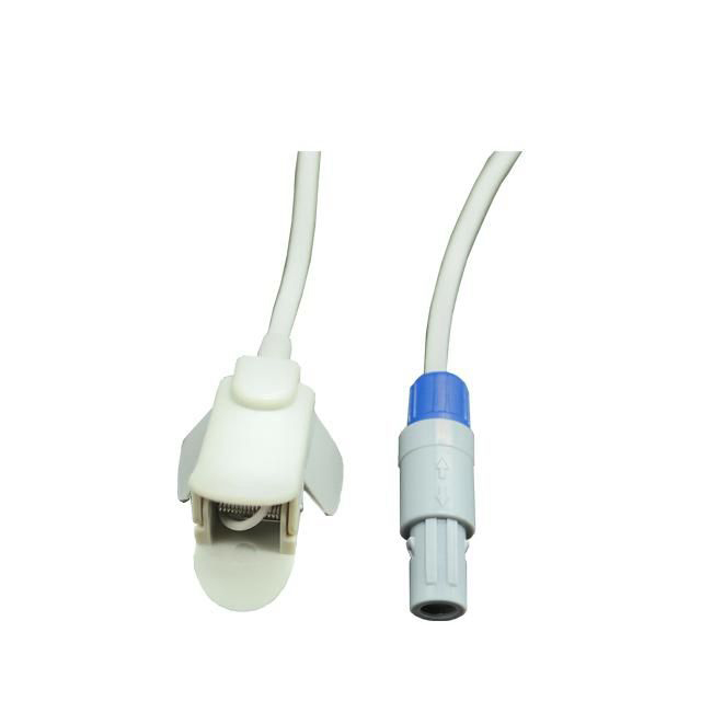 Compatible Advanced PM-2000A Pro, PM1000F 6pin Reusable SPO2 SENSORS CABLES