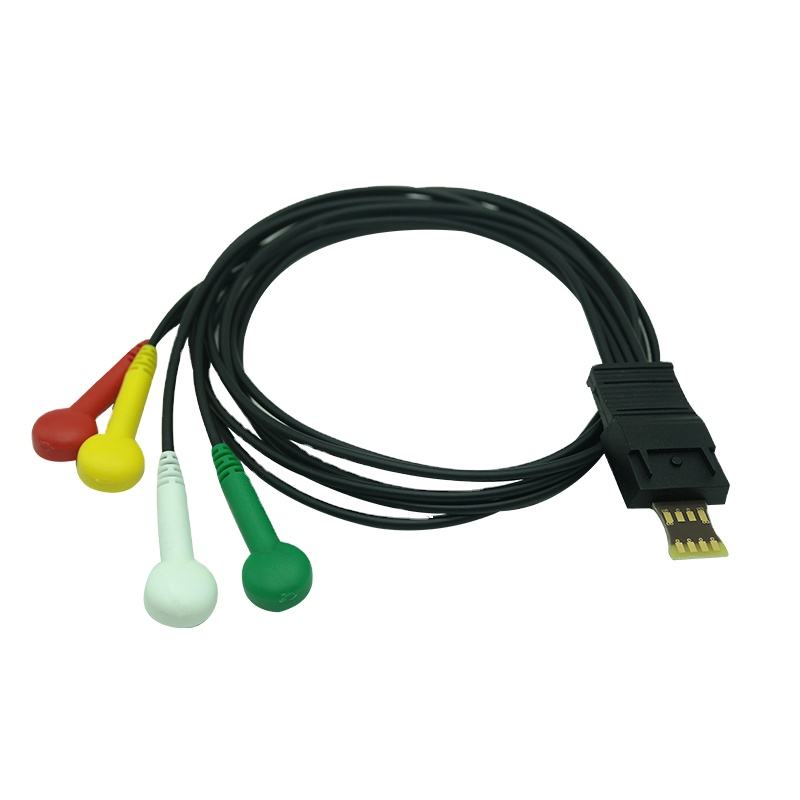 schiller 6lead holter cable for MT101/102,schiller cable ecg 4 Lead/6 lead