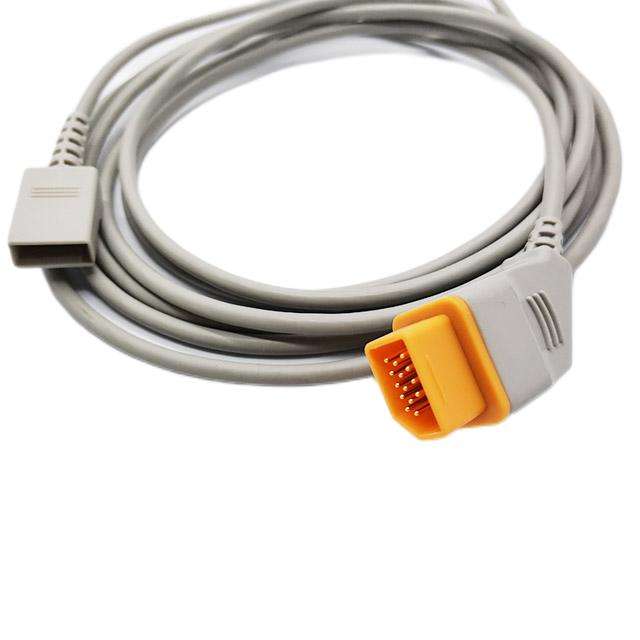 Transducer Adapter IBP Cable, Round 14pin turn Din2.0 4pin